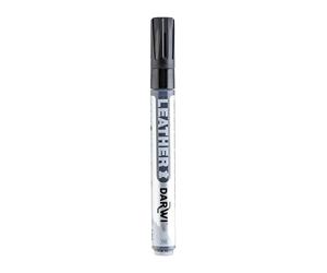DARWI - DA0420013100C - Un Marqueur Pour Cuir - Coloris Noir - Pointe 2 MM - 6 ML - DARWI LEATHER - Peinture Pour Cuir souple - Loisirs Créatifs - Activité Manuelle - Bricolage