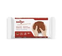 DARWI - DA0811000000C - Un Pain de Pâte à Modeler Naturelle - Malléable - séchage à l'air libre - Terracotta - 1 KG - Prête à l'emploi - Autodurcissante - Pour Enfants et Adultes - DARWI TERRACOTTA