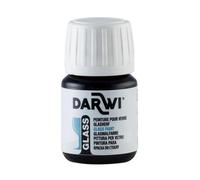 DARWI Flacon de 30 ml de Peinture sur Verre - Bleu foncé
