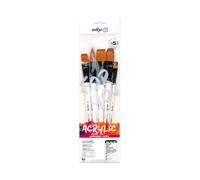 Darwi For You DF1905150K03C - Set de 5 Pinceaux Acrylique larges