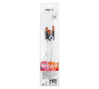 Darwi For You DF1905150K05C - Set de 5 Pinceaux Acrylique moyens