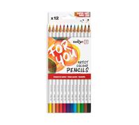 Darwi For You DF2100012K01C - Boîte de 12 crayons de couleur classiques