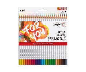 Darwi For You DF2100024K01C Boîte de 24 crayons de couleur classiques
