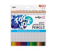Darwi For You DF2200024K01C - Boîte de 24 crayons de couleur aquarellables