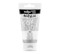 Darwi For You DF5150075080C - Acrylique 75 ml Semi-transparent - 080 Métalique - Argent Pigment iridescent - PBk 7