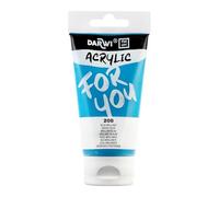 Darwi For You DF5150075208C - Acrylique 75 ml Opaque - 208 Bleu brillant PW 6 - PB 15:3 - PG 7