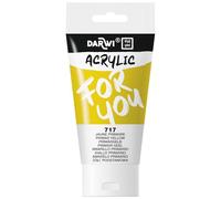 Darwi For You Tube de peinture acrylique DF5150075717C 75 ml Semi-transparent Jaune primaire