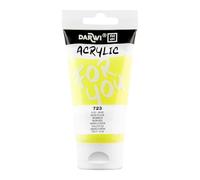 Darwi For You DF5150075723C - Acrylique 75 ml Transparent - 723 Fluo - Jaune Pigment fluo
