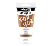 Darwi For You DF5150075843C - Acrylique 75 ml Opaque - 843 Sienne naturelle PY 42 - PR 101 - PBk 7