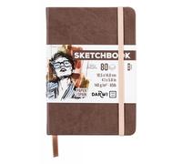 Darwi For You DF80010150006C Sketchbook Brun A6 140g 80 Feuilles Blanc