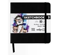 Darwi For You DF80014140001C Sketchbook Noir 14x14cm 140g 80 Feuilles Blanc