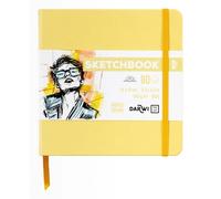 Darwi For You DF80014140002C Sketchbook Jaune 14x14cm 140g 80Feuilles Blanc