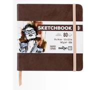 Darwi For You DF80014140006C Sketchbook Brun 14x14cm 140g 80 Feuilles Blanc
