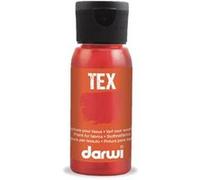 Darwi Tex - Peinture - peinture à base d'eau - vermillon - semi-transparent - 50 ml G