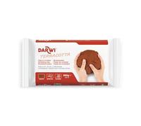 DARWI - Un Pain de Pâte à Modeler Terracotta 250G Naturelle - Malléable - séchage à l'air libre - Prête à l'emploi - Autodurcissante - Pour Enfants et Adultes - DARWI TERRACOTTA - DA0810250000C