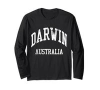 Darwin Australia Retro années 70 College Sports Style Manche Longue