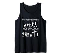 Darwin Evolution Vs Biblique Création Biblique Débat Meme Débardeur