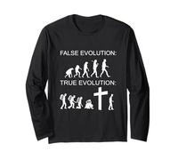 Darwin Evolution Vs Biblique Création Biblique Débat Meme Manche Longue