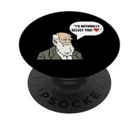 Darwin Scientifique de la Saint-Valentin et Darwinisme PopSockets PopGrip Adhésif