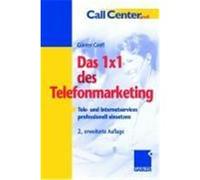 Das 1 x 1 ( Einmaleins) des Telefonmarketing Greff, Günter (Auteur)