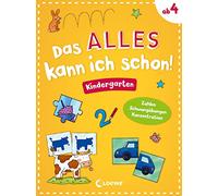 Das alles kann ich schon! - Kindergarten: Zahlen, Schwungübungen, Konzentration - Lernspielblock ab 4 Jahre
