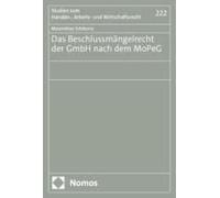 Das Beschlussmängelrecht Der Gmbh Nach Dem Mopeg