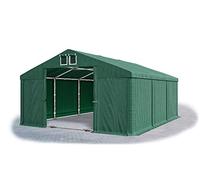 Das Company Tente d'entrepôt Vert foncé 5x6m l'epreuve de l'eau 560 g/m2 La toille PVC Construction Summer Plus Construction de planchers et renforcement de la toiture