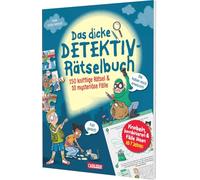 Das dicke Detektiv-Rätselbuch: 150 knifflige Rätsel und 10 mysteriöse Fälle | Logikrätsel für Jungen und Mädchen ab 7 Jahren