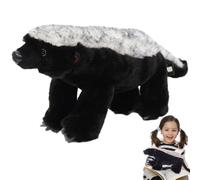 Das Doudou - Peluche Noeud de Miel en Peluche | Peluche Réaliste Honey Badger Doudou Peluches, Unique Éducatif Afrique Plush Simulation Modèle Animal pour et Adultes