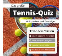 Das geniale Tennis-Quiz für Experten und Einsteiger: Teste dein Wissen. Die besten Fragen über den weißen Sport, Grand Slams und Davis Cup. Das perfekte Geschenk zum Geburtstag und zu Weihnachten