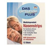 Das gesunde Plus (Mivolis) Lot de 12 bandes nasales anti-ronflement