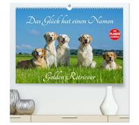 Das Glück hat einen Namen - Golden Retriever (hochwertiger Premium Wandkalender 2026 DIN A2 quer), Kunstdruck in Hochglanz: Eine der wohl schönsten ... Hunderassen auf 13 wundervollen Fotos