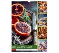 Das Gourmet Jahr (Wandkalender 2026 DIN A3 hoch), CALVENDO Monatskalender: Ein Kalender, der Geschmack in Kunst verwandelt: von Winterzitrus bis Sommerbeeren, von Ostergebäck bis Weihnachtszauber.