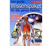 Das groÃŸe Wissenspaket für die ganze Familie, 4 CD-ROMs Die Erde. Der Mensch. Die Technik. Der Kosmos. Für Windows 95 oder höher