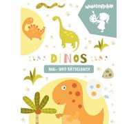 Das große Dinosaurier Mal- und Rätselbuch: Über 120 Seiten Ausmalspaß, spannende Labyrinthe, Malen nach Zahlen und viele weitere Rätsel für Kinder ab 5 Jahren