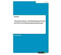 Das Innere Team" Nach Friedemann Schulz Von Thun. Ein Kommunikationskonzept