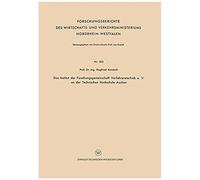 Das Institut Der Forschungsgemeinschaft Verfahrenstechnik E. V. An Der Technischen Hochschule Aachen