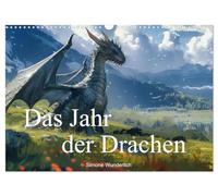 Das Jahr der Drachen (Wandkalender 2026 DIN A3 quer), CALVENDO Monatskalender: Ein wundervoller Drachen - Kalender im Anime - Stil