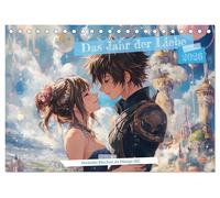 Das Jahr der Liebe: Verliebte Pärchen im Manga-Stil (Tischkalender 2026 DIN A5 quer), CALVENDO Monatskalender: Ein ganzes Jahr voller Romantik! ... alle, die Liebe und Manga vereinen möchten