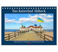 Das Kaiserbad Ahlbeck - Augenblicke eines Apriltages von der Ostseeinsel Usedom (Tischkalender 2026 DIN A5 quer), CALVENDO Monatskalender: Traumhaft ... fühlen sich Familien wie der Kaiser im Urlaub