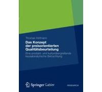 Das Konzept Der Preisorientierten Qualitätsbeurteilung