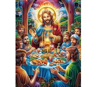 Das Letzte Abendmahl 1000 Pièces Puzzle Créatif en Carton Anti-Déchirure Märchenhafte Wilde Tiere Fantasie Difficulté Moyenne Activité Manuelle Loisir Créatif Cadeau Fête des Mères Premium 1000 PCS