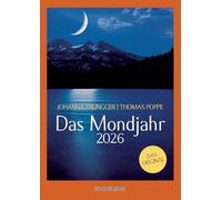 Das Mondjahr 2026 - s/w Taschenkalender: Das Original
