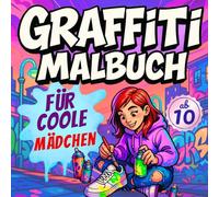 Das Neue Graffiti-Malbuch für Coole Mädchen: Über 50 originelle Bilder zum Entspannen und Spaßhaben, speziell für junge Street-Art- und Urban-Design-Fans ab 10 Jahren.