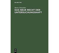 Das Neue Recht Der Untersuchungshaft