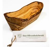 das Olivenholzbrett Olivenholz-Schale, Baguette Coque, Oblong Coupe Naturelle AB 20cm - 40cm