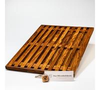 das Olivenholzbrett Planche à Pain avec Récipient en Bois D'Olivier - 31cm Mal 25cm