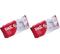 DAS - Pain 1kg de pâte à modeler autodurcissante blanche (Lot de 2)