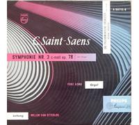 DAS PHILHARMONISCHE ORCHESTER / RESIDENZ ORCHESTER Den Haag Leitung WILLEM VAN OTTERLOO / FEIKE ASMA - C. Saint-Saens / SYMPHONIE NR. 3 c-moll op. 78 mit Orgel / DAS PHILHARMONISCHE ORCHESTER / RESIDENZ ORCHESTER Den Haag Leitung WILLEM VAN OTTERLOO / FEIKE ASMA / ca. 1955 / Bildhülle / PHILIPS # A 00715 R / 10" Vinyl Langspiel Schallplatte