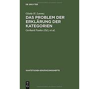 Das Problem Der Erklärung Der Kategorien